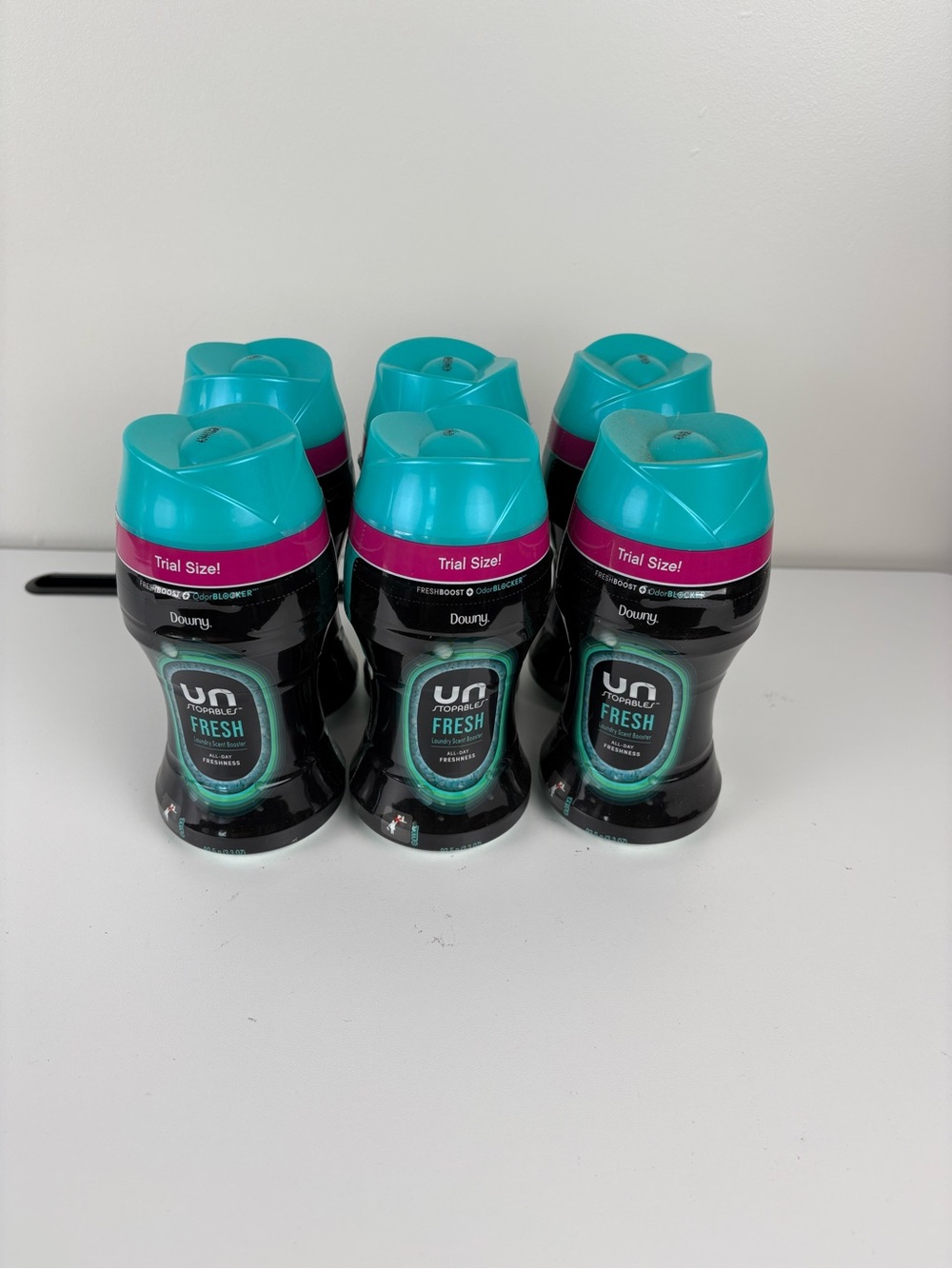 Downy Unstoppables Fresh Scent Laundry Fragrance Booster Odor Blocker 6 BOTTLES